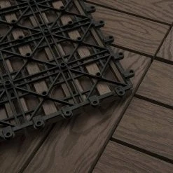 EUGAD WPC-Fliesen, WPC Fliesen Klickfliesen in Holzoptik 11 Stücke für 1m² Grau Anthrazit, Braun, Coffee, Hellgrau -Eugad Möbel Einkaufen 32dab898 4674 5b87 93b7 00b5f5fe609b