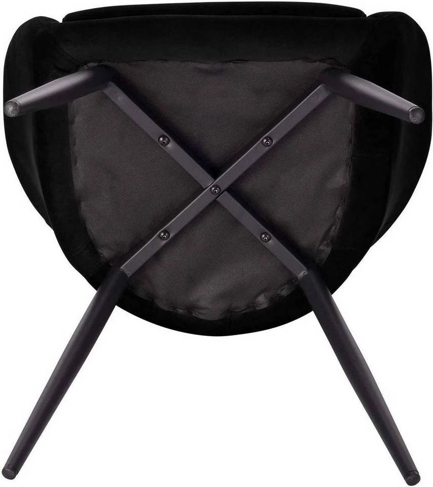 EUGAD Esszimmerstuhl, mit Armlehne, Retro Design, Samt, Metall Dunkelgrau Hellgrau, Schwarz 12 EUGAD Esszimmerstuhl, mit Armlehne, Retro Design, Samt, Metall Dunkelgrau Hellgrau, Schwarz – Bild 12