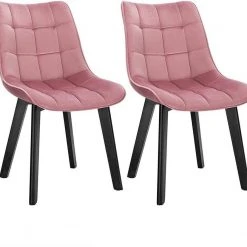 EUGAD Esszimmerstuhl (2 Stück), Wohnzimmerstuhl mit Rückenlehne, Polsterstuhl Küchenstuhl Weich Samt und Holz für ESS- und Wohnzimmer Schwarz Dunkelgrau, Dunkelgrün, Rosa 63 EUGAD Esszimmerstuhl (2 Stück), Wohnzimmerstuhl mit Rückenlehne, Polsterstuhl Küchenstuhl Weich Samt und Holz für ESS- und Wohnzimmer Schwarz Dunkelgrau, Dunkelgrün, Rosa -Eugad Möbel Einkaufen 34031fa0 0485 4244 acdb 67735b04359e