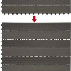 EUGAD WPC-Fliesen, WPC Fliesen Klickfliesen in Holzoptik 12 Stücke für 2m² Coffee Anthrazit, Grau, Hellgrau, Braun -Eugad Möbel Einkaufen 342f564a 0171 599d bf59 745d6bd9dc74