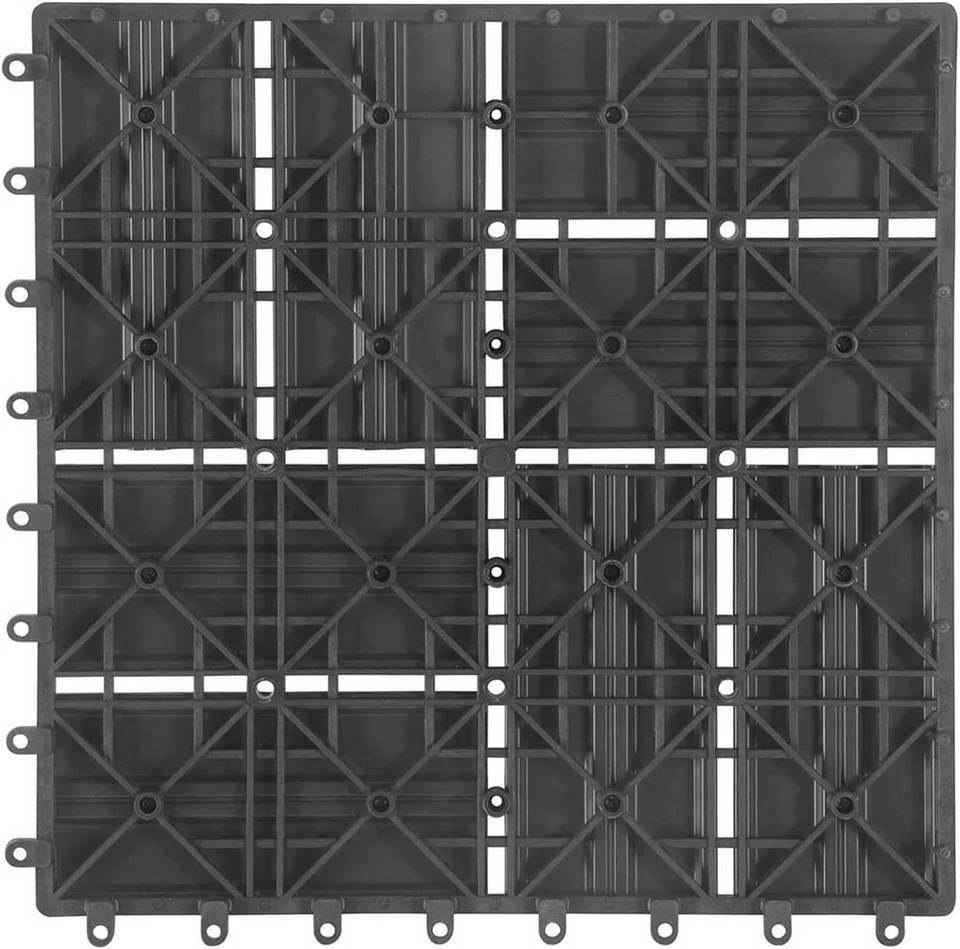 EUGAD WPC-Fliesen, 22 Stück WPC Terrassenfliesen Klickfliesen 30x30cm Coffee Anthrazit, Dunkelgrau, Hellgrau 21 EUGAD WPC-Fliesen, 22 Stück WPC Terrassenfliesen Klickfliesen 30x30cm Coffee Anthrazit, Dunkelgrau, Hellgrau – Bild 21