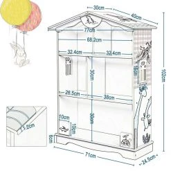 EUGAD Bücherregal, 1-tlg., Kinderregal Aufbewahrungsregal mit 5 Fächern, Zoomotive Spielzeug-Organizer für Kinderzimmer -Eugad Möbel Einkaufen 3a0d8e1e 09be 4169 b787 b54e026b60f0