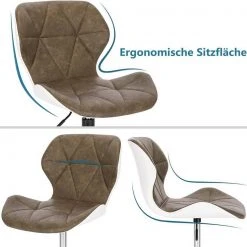 EUGAD Barhocker (4 St), niedriger Barhocker 360° Drehstuhl mit Rückenlehne 120kg belastbar Stuhl höhenverstellbar Kunstleder Sitzhöhe 40-54cm Dunkelbraun Weiß Anthrazit+Weiß, Dunkelbraun+Weiß 21 EUGAD Barhocker (4 St), niedriger Barhocker 360° Drehstuhl mit Rückenlehne 120kg belastbar Stuhl höhenverstellbar Kunstleder Sitzhöhe 40-54cm Dunkelbraun Weiß Anthrazit+Weiß, Dunkelbraun+Weiß -Eugad Möbel Einkaufen 3b7f45fe 56c4 4676 b9af 89dbdbb05554