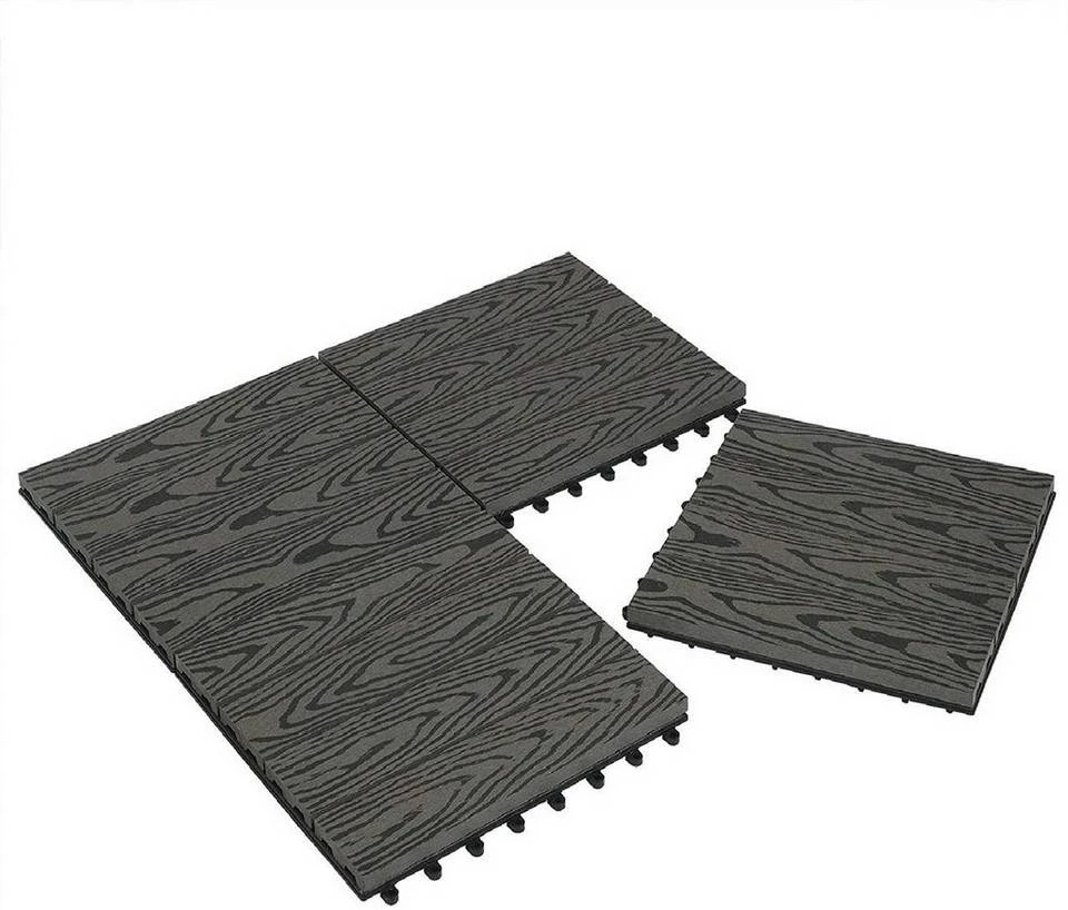 EUGAD WPC-Fliesen, WPC Fliesen Klickfliesen in Holzoptik 22 Stücke für 2m² Hellgrau Anthrazit, Braun, Coffee 7 EUGAD WPC-Fliesen, WPC Fliesen Klickfliesen in Holzoptik 22 Stücke für 2m² Hellgrau Anthrazit, Braun, Coffee – Bild 7