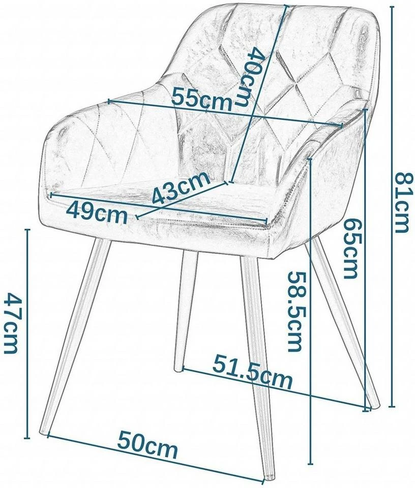 EUGAD Esszimmerstuhl, 6er-Set Esszimmerstuhl aus Kunstleder Metallbeine Schwarz Dunkelbraun 3 EUGAD Esszimmerstuhl, 6er-Set Esszimmerstuhl aus Kunstleder Metallbeine Schwarz Dunkelbraun – Bild 3