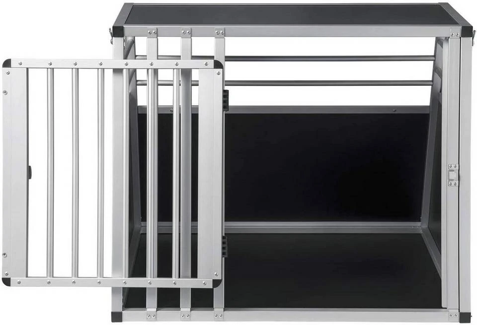 EUGAD Tiertransportbox, Hundetransportbox Alu Hundebox Reisebox Autobox für große Hunde Husky Samojede Weimaraner Border Collie Chow-Chow Shetland Sheepdog 80 x 65 x 65 cm XL Schwarz 6 EUGAD Tiertransportbox, Hundetransportbox Alu Hundebox Reisebox Autobox für große Hunde Husky Samojede Weimaraner Border Collie Chow-Chow Shetland Sheepdog 80 x 65 x 65 cm XL Schwarz – Bild 6