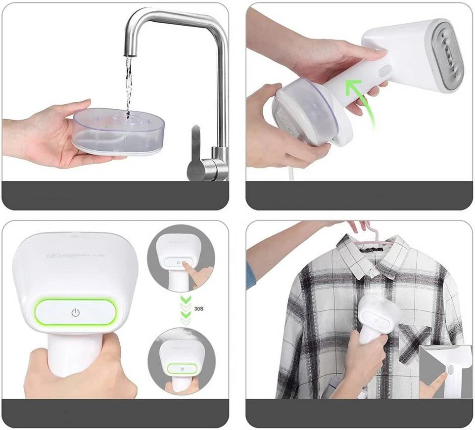 EUGAD Dampfbürste, Dampfglätter Reise-Dampfbügeleisen Steamer Kleidung Handbügeleisen mit Selbstreinigungsfunktion Reisebügeleisen mit Dampfbürste 250 ml 1600 W für Haushalt Urlaub Dienstreise 4 EUGAD Dampfbürste, Dampfglätter Reise-Dampfbügeleisen Steamer Kleidung Handbügeleisen mit Selbstreinigungsfunktion Reisebügeleisen mit Dampfbürste 250 ml 1600 W für Haushalt Urlaub Dienstreise – Bild 4