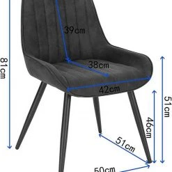 EUGAD Esszimmerstuhl, Polsterstuhl 2er-Set,Sitzfläche aus Stoffbezug Anthrazit, Dunkelbraun, Dunkelgrau 22 EUGAD Esszimmerstuhl, Polsterstuhl 2er-Set,Sitzfläche aus Stoffbezug Anthrazit, Dunkelbraun, Dunkelgrau -Eugad Möbel Einkaufen 3da70952 a866 522d b3d2 1052a18951dc