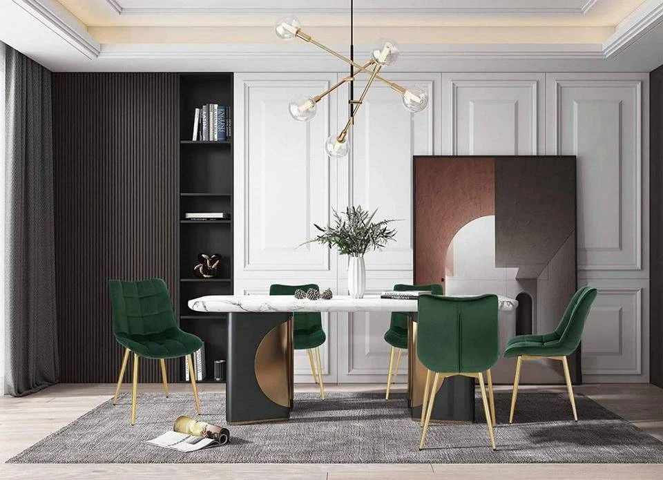 EUGAD Esszimmerstuhl, 4er-Set Küchenstühle Wohnzimmerstuhl mit Rückenlehne, Samt Sitzfläche, Gold Beine Grau Dunkelgrün, Rosa, Schwarz 20 EUGAD Esszimmerstuhl, 4er-Set Küchenstühle Wohnzimmerstuhl mit Rückenlehne, Samt Sitzfläche, Gold Beine Grau Dunkelgrün, Rosa, Schwarz – Bild 20