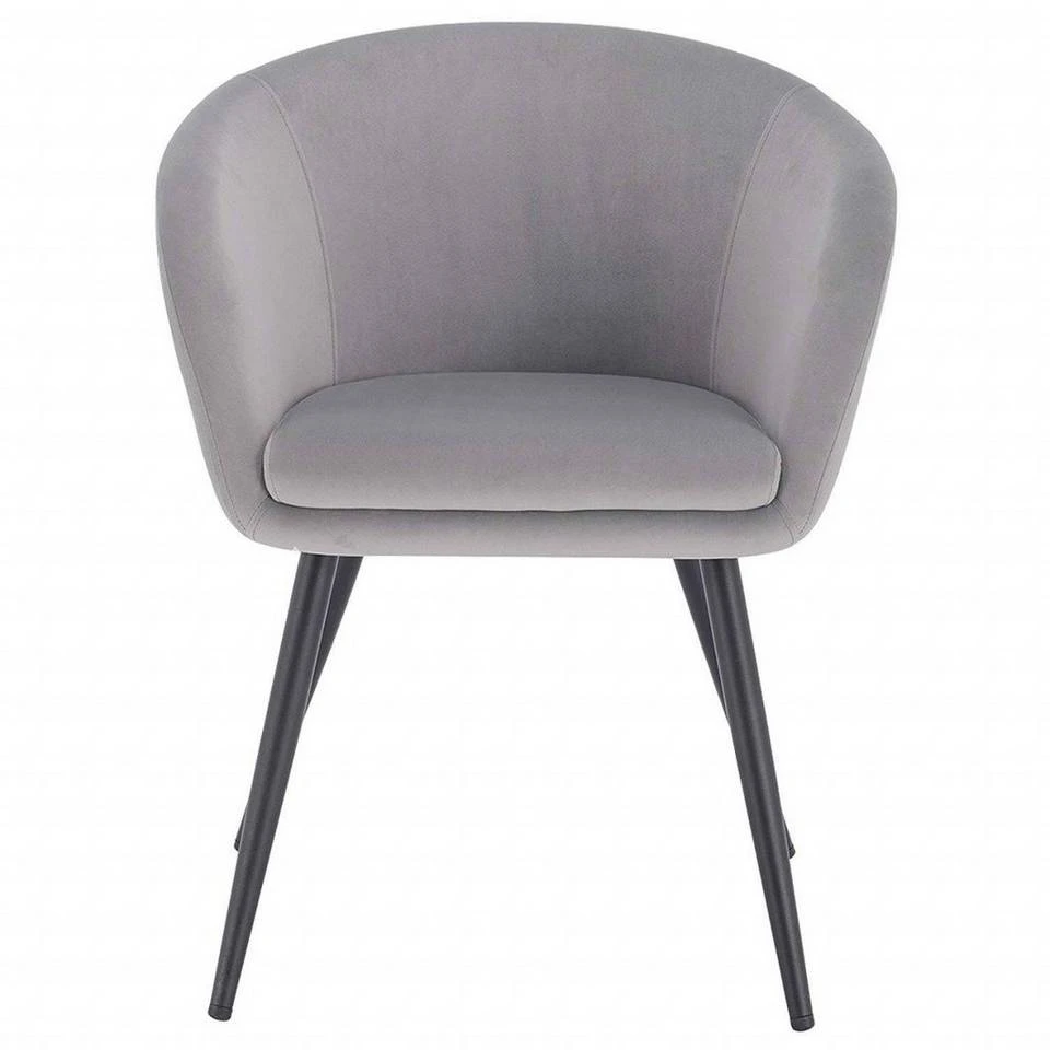 EUGAD Esszimmerstuhl, mit Armlehne, Retro Design, Samt, Metall Dunkelgrau Hellgrau, Schwarz 17 EUGAD Esszimmerstuhl, mit Armlehne, Retro Design, Samt, Metall Dunkelgrau Hellgrau, Schwarz – Bild 17