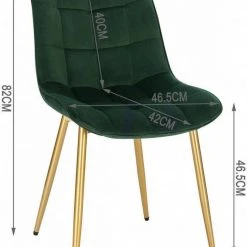 EUGAD Esszimmerstuhl, 4er-Set Küchenstühle Wohnzimmerstuhl mit Rückenlehne, Samt Sitzfläche, Gold Beine Grau Dunkelgrün, Rosa, Schwarz 55 EUGAD Esszimmerstuhl, 4er-Set Küchenstühle Wohnzimmerstuhl mit Rückenlehne, Samt Sitzfläche, Gold Beine Grau Dunkelgrün, Rosa, Schwarz -Eugad Möbel Einkaufen 407d65e5 3d75 5a7c b037 55fb938b1e79