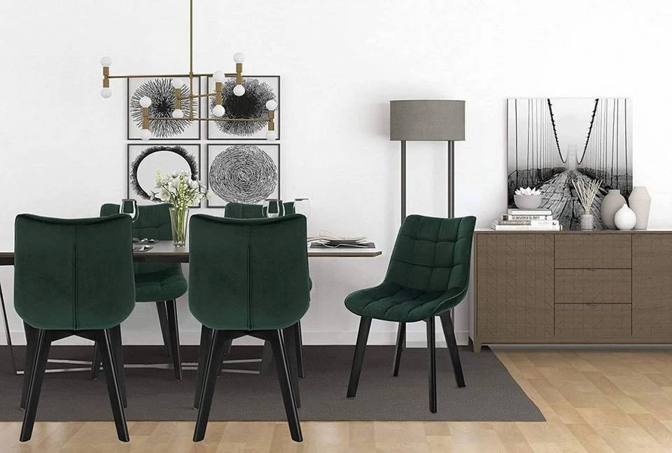 EUGAD Esszimmerstuhl (2 Stück), Wohnzimmerstuhl mit Rückenlehne, Polsterstuhl Küchenstuhl Weich Samt und Holz für ESS- und Wohnzimmer Schwarz Dunkelgrau, Dunkelgrün, Rosa 20 EUGAD Esszimmerstuhl (2 Stück), Wohnzimmerstuhl mit Rückenlehne, Polsterstuhl Küchenstuhl Weich Samt und Holz für ESS- und Wohnzimmer Schwarz Dunkelgrau, Dunkelgrün, Rosa – Bild 20