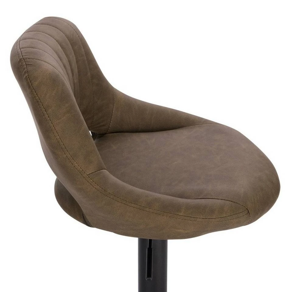 EUGAD Barhocker, 4er-Set Tresenhocker aus Kunstleder Gestell aus Stahl Dunkelbraun Anthrazit, Grau 7 EUGAD Barhocker, 4er-Set Tresenhocker aus Kunstleder Gestell aus Stahl Dunkelbraun Anthrazit, Grau – Bild 7