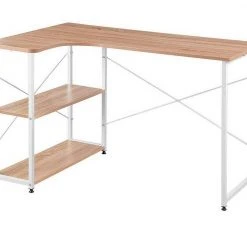 EUGAD Schreibtisch, PC-Tisch Bürotisch Arbeitstisch mit Bücherregal Holz 120x74x71,5 cm Hell Eiche Holz Vintage, Weiß+Hell Eiche 34 EUGAD Schreibtisch, PC-Tisch Bürotisch Arbeitstisch mit Bücherregal Holz 120x74x71,5 cm Hell Eiche Holz Vintage, Weiß+Hell Eiche -Eugad Möbel Einkaufen 44d6a44a b728 58b7 a5d2 7a2e2bbf2472
