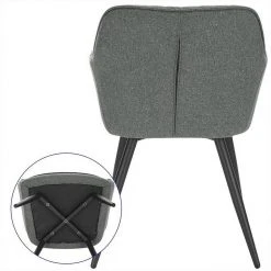 EUGAD Esszimmerstuhl, Küchenstuhl aus Leinen mit Armlehne Dunkelgrau, Hellgrau 18 EUGAD Esszimmerstuhl, Küchenstuhl aus Leinen mit Armlehne Dunkelgrau, Hellgrau -Eugad Möbel Einkaufen 45162877 327f 5abf 9d41 0a67d28f5f36