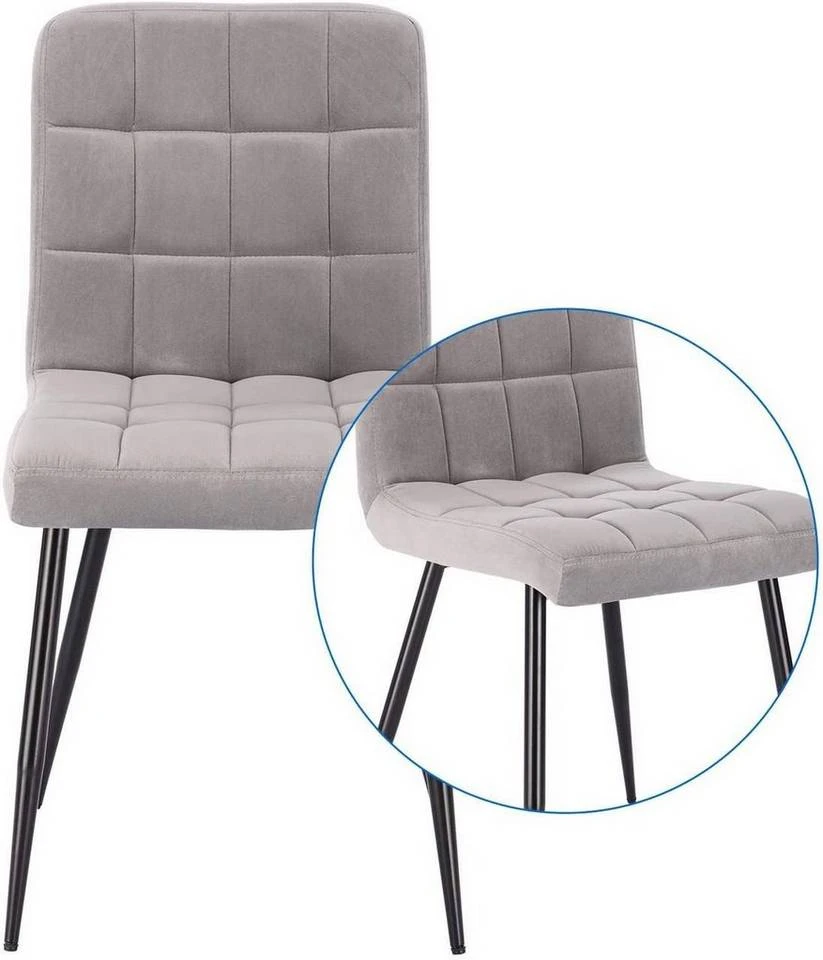 EUGAD Esszimmerstuhl (2 Stück), Polsterstuhl Wohnzimmerstuhl Samtstuhl Sessel mit Rückenlehne, Metallbeine, Sitzfläche aus Samt, Dunkelgrün Blau, Creme, Dunkelgrau, Dunkelgrün, Hellgrau, Rosa 24 EUGAD Esszimmerstuhl (2 Stück), Polsterstuhl Wohnzimmerstuhl Samtstuhl Sessel mit Rückenlehne, Metallbeine, Sitzfläche aus Samt, Dunkelgrün Blau, Creme, Dunkelgrau, Dunkelgrün, Hellgrau, Rosa – Bild 24