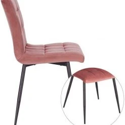 EUGAD Esszimmerstuhl (4 Stück), Polsterstuhl Wohnzimmerstuhl Samtstuhl Sessel mit Rückenlehne, Metallbeine, Sitzfläche aus Samt, Blau Creme, Dunkelgrau, Hellgrau, Rosa 47 EUGAD Esszimmerstuhl (4 Stück), Polsterstuhl Wohnzimmerstuhl Samtstuhl Sessel mit Rückenlehne, Metallbeine, Sitzfläche aus Samt, Blau Creme, Dunkelgrau, Hellgrau, Rosa -Eugad Möbel Einkaufen 456a94eb 96b6 47f5 a353 af30fd95a205