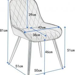 EUGAD Esszimmerstuhl (2 Stück), Polsterstuhl Küchenstuhl Wohnzimmerstuhl mit Rückenlehne, Sitzfläche aus Samt, Retrostuhl mit Metallbeine für Esszimmer Wohnzimmer, Schwarz Dunkelgrau, Dunkelgrün 23 EUGAD Esszimmerstuhl (2 Stück), Polsterstuhl Küchenstuhl Wohnzimmerstuhl mit Rückenlehne, Sitzfläche aus Samt, Retrostuhl mit Metallbeine für Esszimmer Wohnzimmer, Schwarz Dunkelgrau, Dunkelgrün -Eugad Möbel Einkaufen 4745cc60 7fbb 521c b30d d0144563cd42