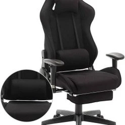 EUGAD Gaming Chair, Bürostuhl, Gaming Stuhl, Stoffbezug Rot Grau, Schwarz -Eugad Möbel Einkaufen 47b0ab3b 7ae1 5887 92f7 c90eb4ae3434