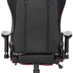 EUGAD Gaming-Stuhl (1 Stück), Racing Stuhl mit Fußstütze Racing Stuhl Drehstuhl Bürostuhl Schreibtischstuhl PC Stuhl mit Wippfunktion Höhenverstellbar Kunstleder Rot Grau, Wei&szlig; -Eugad Möbel Einkaufen 48a8d991 e769 54d8 a975 53aaacc4468e