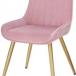 EUGAD Esszimmerstuhl, 4 Stücke Retro Küchenstuhl Sitzfläche aus Samt mit Metallbeine Dunkelgrün Bordeaux, Dunkelgrau, Dunkelgr&uuml;n, Hellgrau, Rosa, Schwarz -Eugad Möbel Einkaufen 495e5c18 ca7f 5d72 8f8a e52710dc61dc