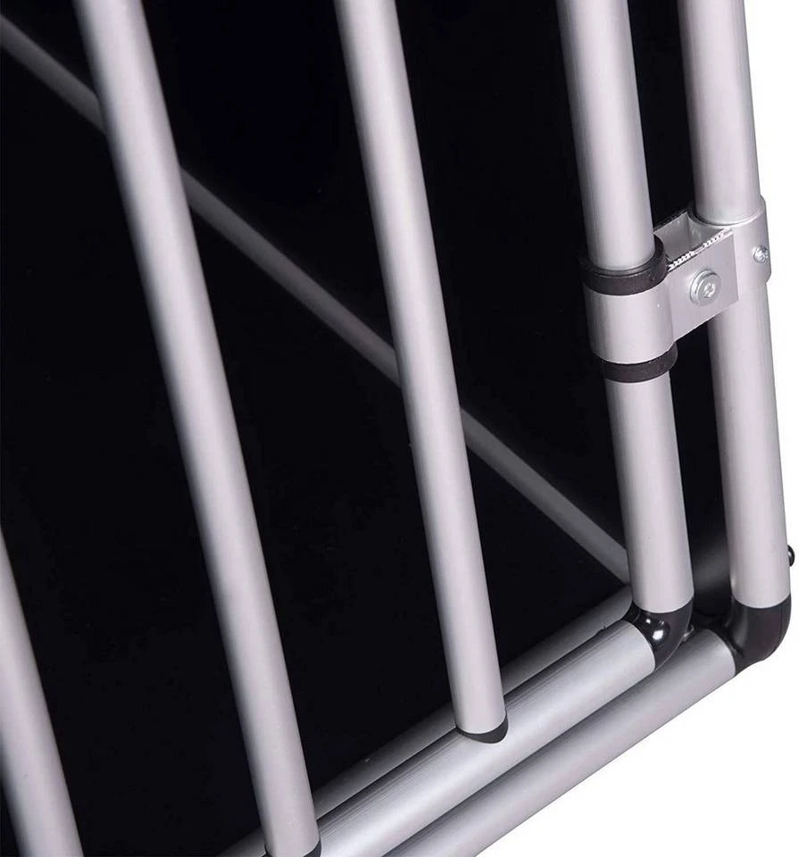 EUGAD Tiertransportbox, Hundetransportbox Alu Hundebox Reisebox Autobox für Husky Samojede Weimaraner Labrador Golden Retriever 90 x 65 x 69 cm XXL Schwarz Grau 14 EUGAD Tiertransportbox, Hundetransportbox Alu Hundebox Reisebox Autobox für Husky Samojede Weimaraner Labrador Golden Retriever 90 x 65 x 69 cm XXL Schwarz Grau – Bild 14