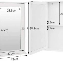EUGAD Spiegelschrank Hängeschrank mit 3 Ablagen Weiß 11 EUGAD Spiegelschrank Hängeschrank mit 3 Ablagen Weiß -Eugad Möbel Einkaufen 4b180d81 7de0 54ad 81d7 8bb65a626bb8