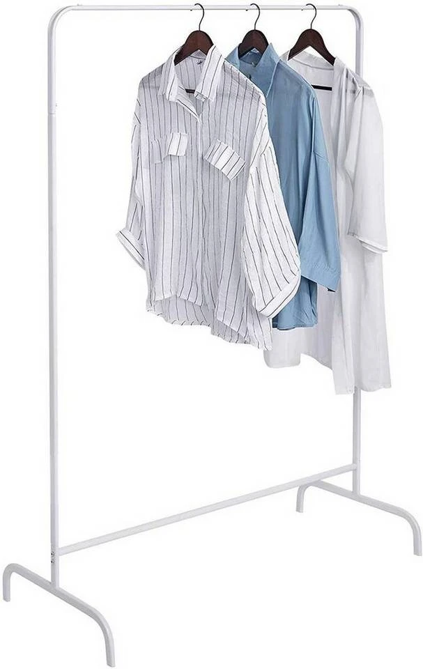 EUGAD Garderobenständer, (1 St), Kleiderständer, Kleiderstange, Metall, Weiß Schwarz, Weiß 1 EUGAD Garderobenständer, (1 St), Kleiderständer, Kleiderstange, Metall, Weiß Schwarz, Weiß