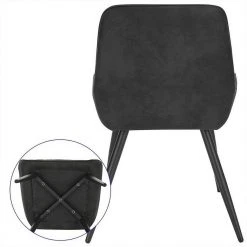 EUGAD Esszimmerstuhl, Polsterstuhl 2er-Set,Sitzfläche aus Stoffbezug Anthrazit, Dunkelbraun, Dunkelgrau 37 EUGAD Esszimmerstuhl, Polsterstuhl 2er-Set,Sitzfläche aus Stoffbezug Anthrazit, Dunkelbraun, Dunkelgrau -Eugad Möbel Einkaufen 4c57e3be db3d 5c35 a04a df0fde888808