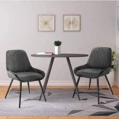 EUGAD Esszimmerstuhl (2 Stück), Polsterstuhl Küchenstuhl Wohnzimmerstuhl mit Rückenlehne, Sitzfläche aus Samt, Retrostuhl mit Metallbeine für Esszimmer Wohnzimmer, Schwarz Dunkelgrau, Dunkelgrün 36 EUGAD Esszimmerstuhl (2 Stück), Polsterstuhl Küchenstuhl Wohnzimmerstuhl mit Rückenlehne, Sitzfläche aus Samt, Retrostuhl mit Metallbeine für Esszimmer Wohnzimmer, Schwarz Dunkelgrau, Dunkelgrün -Eugad Möbel Einkaufen 4c91835f 88c2 5292 951a b7c18a9e15a9