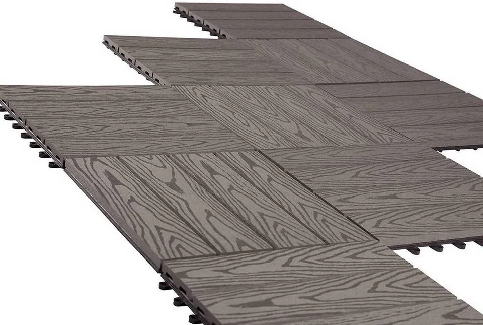 EUGAD WPC-Fliesen, WPC Fliesen Klickfliesen in Holzoptik 22 Stücke für 2m² Hellgrau Anthrazit, Braun, Coffee 16 EUGAD WPC-Fliesen, WPC Fliesen Klickfliesen in Holzoptik 22 Stücke für 2m² Hellgrau Anthrazit, Braun, Coffee – Bild 16