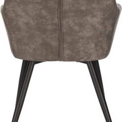 EUGAD Esszimmerstuhl (1 Stück), Wohnzimmerstuhl aus Stoff, Polsterstuhl mit Armlehnen und Rückenlehne, Gestell aus Metall Anthrazit, Braun, Grau -Eugad Möbel Einkaufen 4dbd8799 0498 5687 bfb1 c5cf46509c69