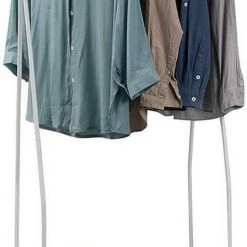 EUGAD Kleiderständer, Kleiderstange mit 2 Metallablagen Schwarz, Wei&szlig; -Eugad Möbel Einkaufen 4dc35bc4 2a99 5e77 95e9 a606681b9cc7