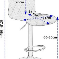 EUGAD Barhocker, 2er-Set Barstühle, Bezug in Samt Schwarz -Eugad Möbel Einkaufen 4ec9ab6e 9732 5542 aeb7 d761e128a40f