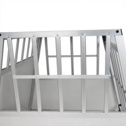 EUGAD Tiertransportbox, Hundetransportbox Alu Hundebox Reisebox Autobox für große Hunde Husky Samojede Weimaraner Border Collie Chow-Chow Shetland Sheepdog 85x65x69 cm Silber Grau 25 EUGAD Tiertransportbox, Hundetransportbox Alu Hundebox Reisebox Autobox für große Hunde Husky Samojede Weimaraner Border Collie Chow-Chow Shetland Sheepdog 85x65x69 cm Silber Grau -Eugad Möbel Einkaufen 50792ffa 314f 5187 9240 6d54991b65a5