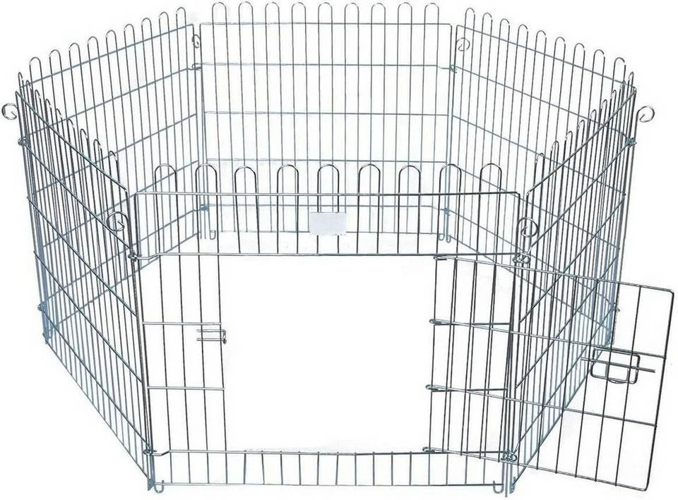 EUGAD Freigehege »0001TSL«, Welpenlaufstall Freilaufgehege mit Tür Für Hund 1 EUGAD Freigehege »0001TSL«, Welpenlaufstall Freilaufgehege mit Tür Für Hund