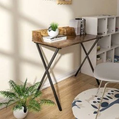 EUGAD Schreibtisch, 90x50x73CM Bürotisch PC Tisch Arbeitstisch für Home, Büro Metall + MDF Holzoptik Vintage -Eugad Möbel Einkaufen 5101a0ca f4b9 569d a71c 72014bdbb48e