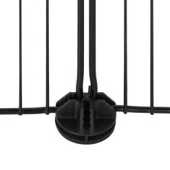 EUGAD Freigehege, Freigehege Kaninchen mit Stauraum Hasen Meerschweinchen Welpenauslauf Laufgitter mit Tür&Treppe DIY Schwarz 41 Platten (35x35cm/Platte) 105 x 70 x 70 cm -Eugad Möbel Einkaufen 51f66ce6 b1f1 5f76 95f4 9e5c88231a80