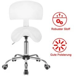 EUGAD Arbeitshocker (1er-Set), Sattelhocker mit Rückenlehne gepolstert höhenverstellbar aus Kunstleder Schwarz Grau, Weiß 44 EUGAD Arbeitshocker (1er-Set), Sattelhocker mit Rückenlehne gepolstert höhenverstellbar aus Kunstleder Schwarz Grau, Weiß -Eugad Möbel Einkaufen 52366fa2 5be6 50de 8c99 0725329046df