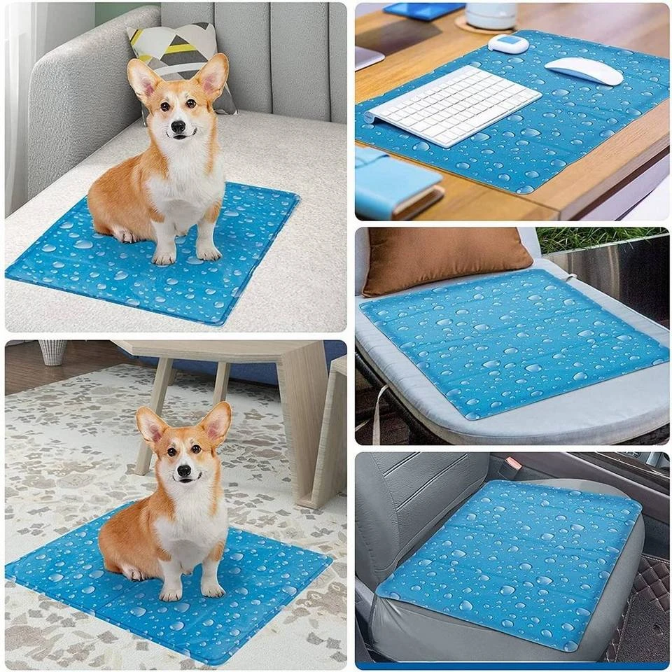 EUGAD Hundematte, Kühlmatte Hunde Katzen Welpen Haustier Blau 11 EUGAD Hundematte, Kühlmatte Hunde Katzen Welpen Haustier Blau – Bild 11