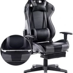 EUGAD Gaming Chair, Bürostuhl Schreibtischstuhl, Kunstleder, mit Ledenkissen Kopfstütze einstellbaren Armlehnen Weiß Grau, Rot, Weiß 32 EUGAD Gaming Chair, Bürostuhl Schreibtischstuhl, Kunstleder, mit Ledenkissen Kopfstütze einstellbaren Armlehnen Weiß Grau, Rot, Weiß -Eugad Möbel Einkaufen 54070ef5 ca13 50c4 a891 c6038aedaff6