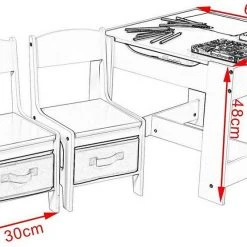 EUGAD Kindersitzgruppe, (3-tlg), 1 Kindertisch und 2 Stühle mit Stauraum, Maltisch für Kinder Kindermöbel Set, Tischplatte abnehmbar Weiß 9 EUGAD Kindersitzgruppe, (3-tlg), 1 Kindertisch und 2 Stühle mit Stauraum, Maltisch für Kinder Kindermöbel Set, Tischplatte abnehmbar Weiß -Eugad Möbel Einkaufen 553f9886 84f4 4dc1 8562 76cc4a8e14de