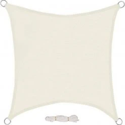 EUGAD Sonnensegel »0207ZYF«, Sonnenschutz 200g/m² HDPE Wetterschutz Creme -Eugad Möbel Einkaufen 564dc732 dc1a 57f9 8d54 5c11d6b7bafa