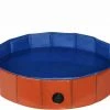 EUGAD Planschbecken, Hundepool Swimmingpool für Hunde Katzen rot