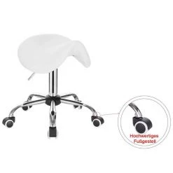 EUGAD Drehstuhl (1 Stück), Sattelhocker gepolstert höhenverstellbar aus Kunstleder Grau Schwarz, Wei&szlig; -Eugad Möbel Einkaufen 591724e9 08ad 55cd a4de 109f667d18ae