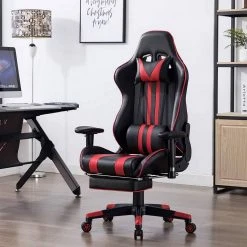 EUGAD Gaming-Stuhl (1 Stück), mit Fußstütze Racing Stuhl Drehstuhl Bürostuhl Schreibtischstuhl PC Stuhl mit Wippfunktion Höhenverstellbar Kunstleder Weiß Grau, Rot, Weiß 33 EUGAD Gaming-Stuhl (1 Stück), mit Fußstütze Racing Stuhl Drehstuhl Bürostuhl Schreibtischstuhl PC Stuhl mit Wippfunktion Höhenverstellbar Kunstleder Weiß Grau, Rot, Weiß -Eugad Möbel Einkaufen 59723072 bd2e 4d8a aa48 1427eb71ce5e