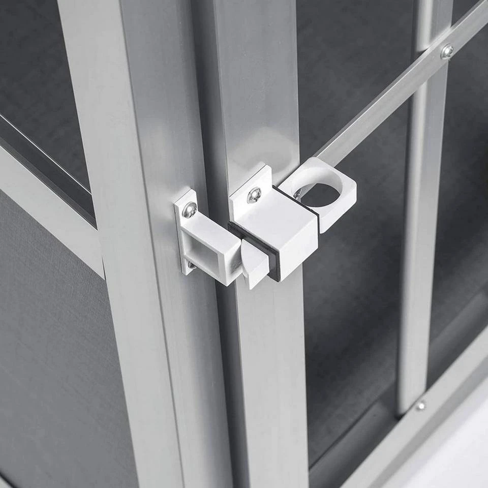 EUGAD Tiertransportbox, Hundetransportbox Alu Hundebox Reisebox Autobox für große Hunde Husky Samojede Weimaraner Border Collie Chow-Chow Shetland Sheepdog 85x65x69 cm Silber Grau 6 EUGAD Tiertransportbox, Hundetransportbox Alu Hundebox Reisebox Autobox für große Hunde Husky Samojede Weimaraner Border Collie Chow-Chow Shetland Sheepdog 85x65x69 cm Silber Grau – Bild 6