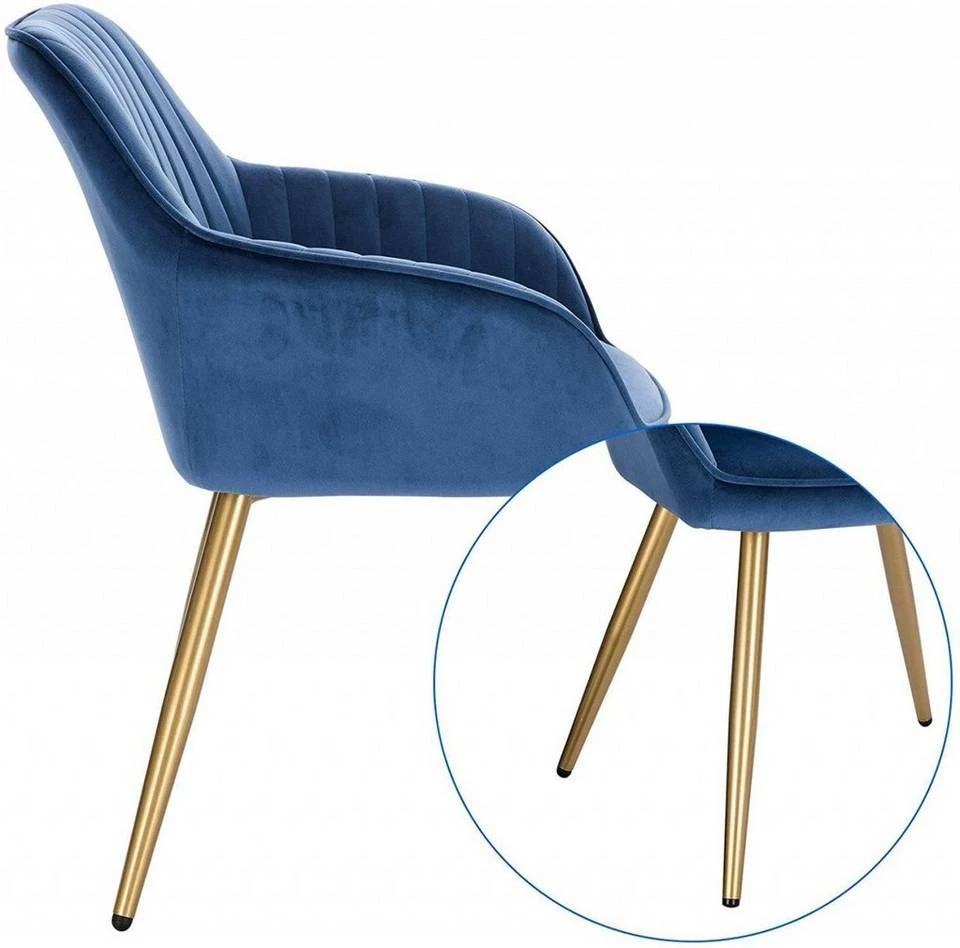 EUGAD Polsterstuhl (Set, 1 Stück), Esszimmerstuhl Küchenstuhl Samt, mit goldener Metallbeinen Blau, Bordeaux, Dunkelgrau, Dunkelgrün, Hellgrau, Rosa, Schwarz 13 EUGAD Polsterstuhl (Set, 1 Stück), Esszimmerstuhl Küchenstuhl Samt, mit goldener Metallbeinen Blau, Bordeaux, Dunkelgrau, Dunkelgrün, Hellgrau, Rosa, Schwarz – Bild 13