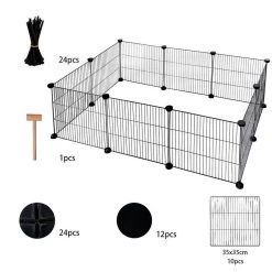 EUGAD Freigehege, Freigehege DIY Laufstall Kleintiere 109x74x39cm -Eugad Möbel Einkaufen 5c5236ee 2507 5b1e a58a 74f8d0eca24e