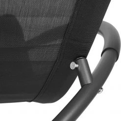 EUGAD Schaukelstuhl, 2tlg Schaukelstuhl Gartenliege Schwingstuhl für Terrasse Balkon Schwarz Grau -Eugad Möbel Einkaufen 5c7295c7 c4f6 5a93 aa89 a23a8df1831e